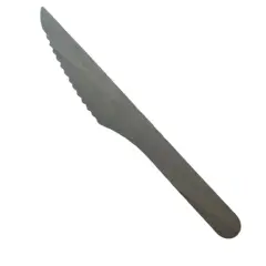 GENERICO - Cuchillos desechables madera 16cm 100un