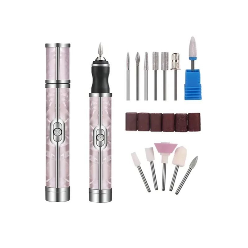 GENERICO - Taladro Pulidor Esmeril Manicure Pedicure Portátil Usb Color Rosa