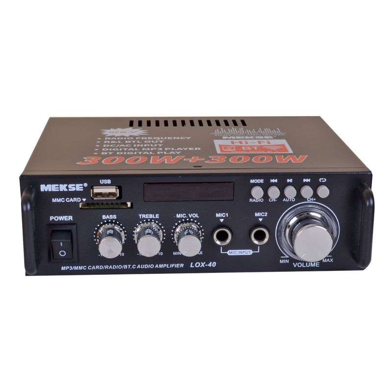 MEKSE - AMPLIFICADOR PERIFONEO 2MICBTMP3FM LOX-40 MEKSE