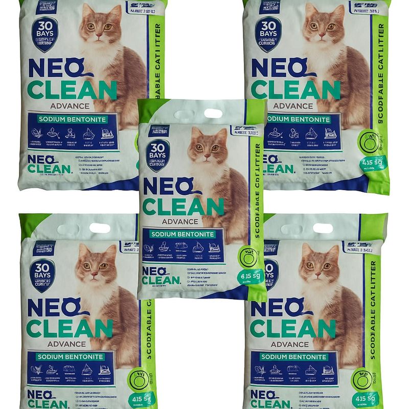 GENERICO - Arena Sanitaria Gatos 5 bolsas de 4.15 kg total 20,75kg Aroma Manzana