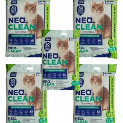 GENERICO - Arena Sanitaria Gatos 5 bolsas de 4.15 kg total 20,75kg Aroma Manzana