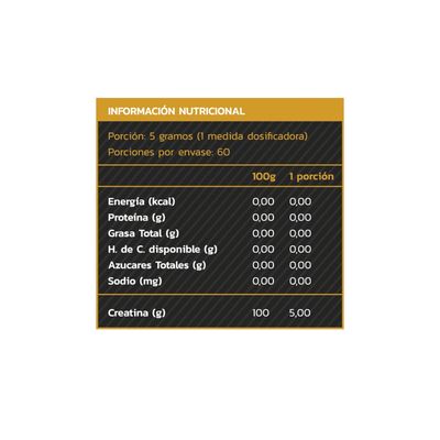 Imagen 2 del producto CREATINA MONOHIDRATADA Y MICRONIZADA SIN SABOR 300GR -