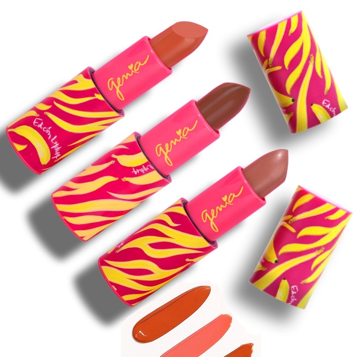 GENIA BEAUTY - BananaLips Trio - Trio Labial Matte Cremoso
