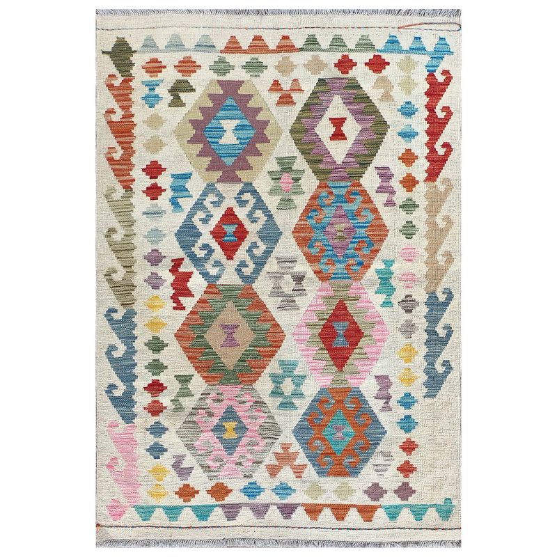 CONSORCIO PERSA - Alfombra de Lana Kelim Kashkuli de 1.50 x 1.00 mts., AA813