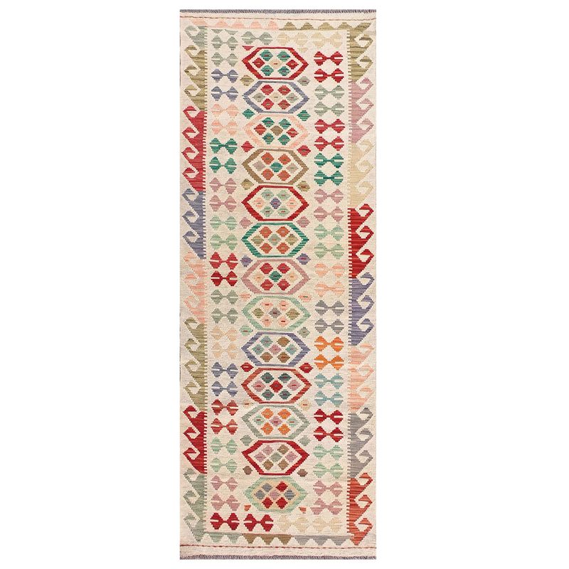 CONSORCIO PERSA - Alfombra de Lana Kelim Kashkuli de 2.90 x 0.80 mts., AA840