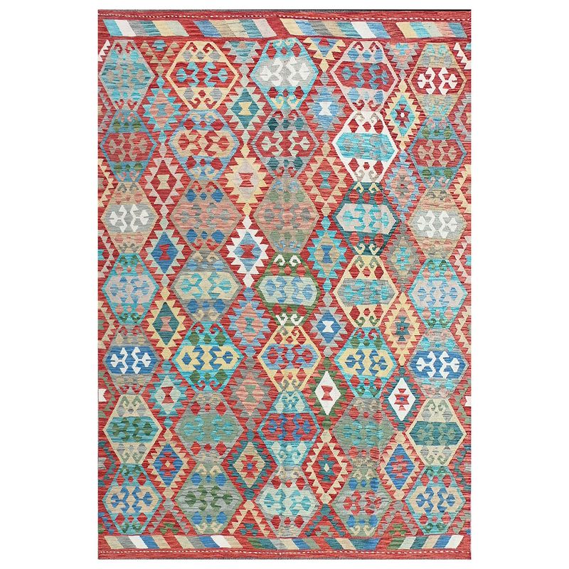 CONSORCIO PERSA - Alfombra de Lana Kelim Kashkuli de 3.00 x 2.10 mts., AA888