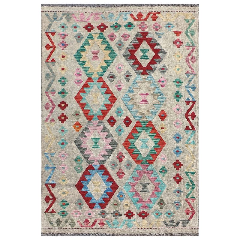CONSORCIO PERSA - Alfombra de Lana Kelim Kashkuli de 1.50 x 1.00 mts., AA812