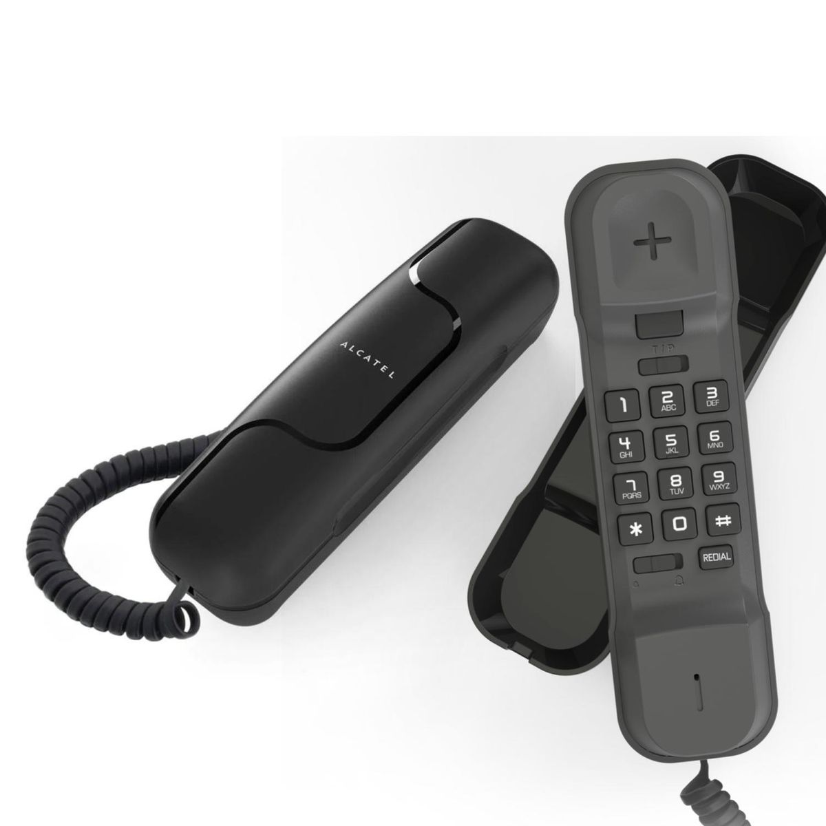 ALCATEL - Telefono Tipo Gondola Botones Grandes Negro T06 Alcatel