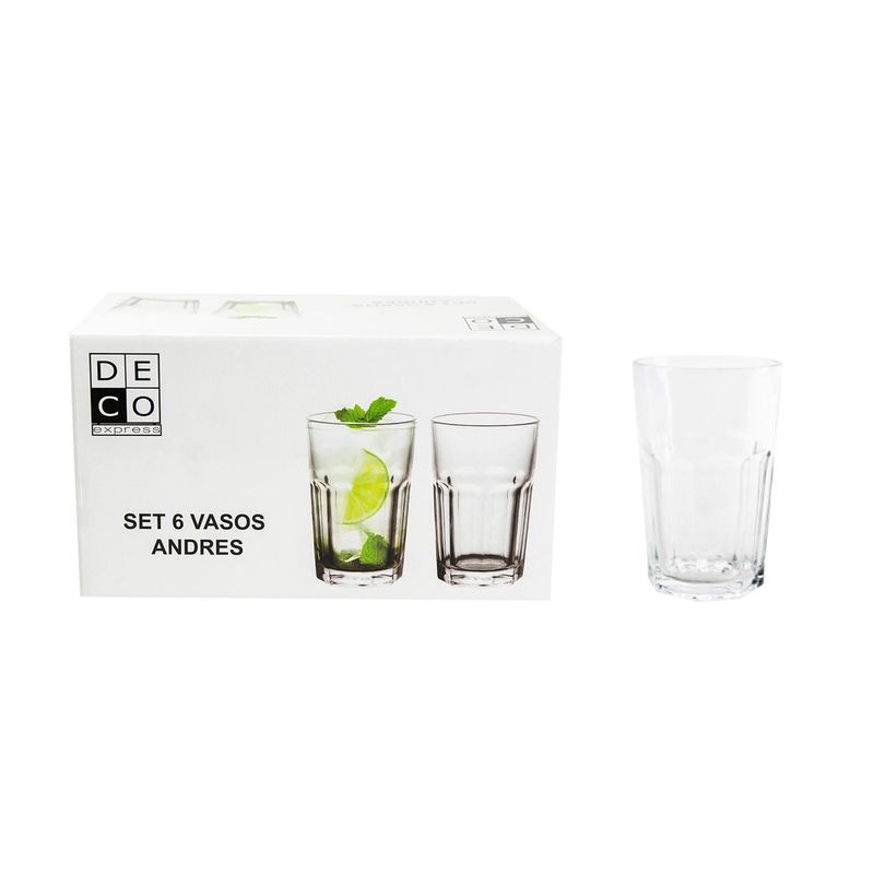 DECO EXPRESS - Set 12 Vasos Andrés 300 ml