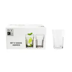 DECO EXPRESS - Set 12 Vasos Andrés 300 ml