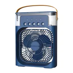 PUNTO STORE - Ventilador Usb Portátil Led Con Rociador Azul - PS