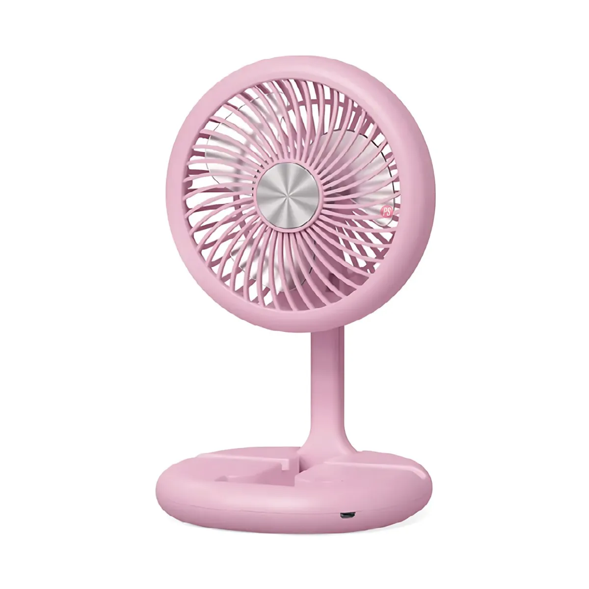 TECNOLAB - Mini Ventilador Plegable De Mano Recargable Rosa - PS
