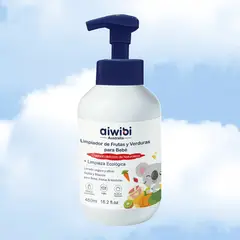 AIWIBI - Limpiador de Frutas - Verduras y Mamaderas 480 ml