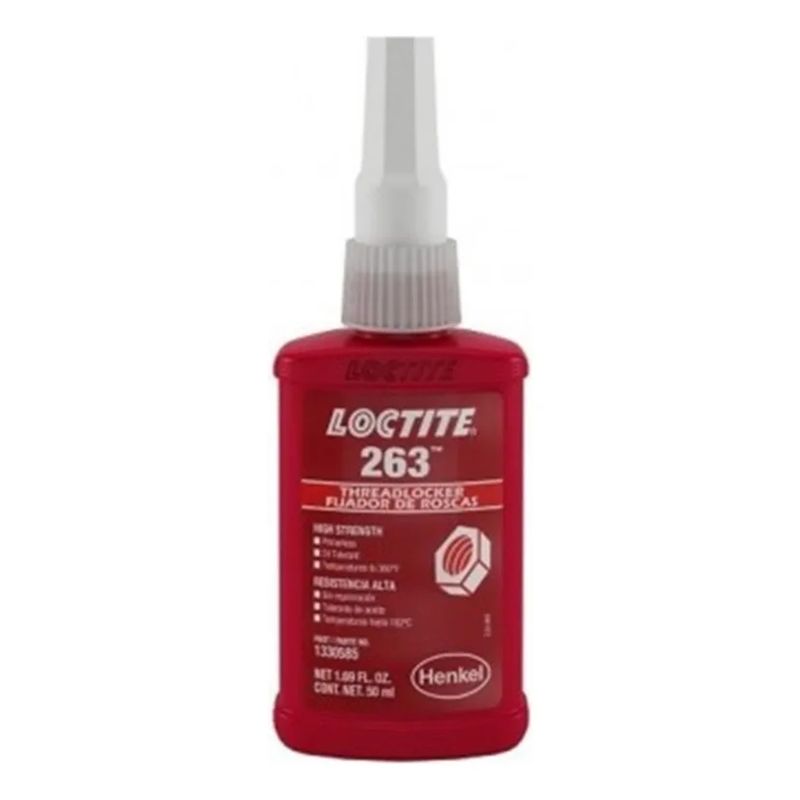 LOCTITE - Loctite 263 Traba Perno Rojo 50ml Viscosidad: 400-600 Mpa