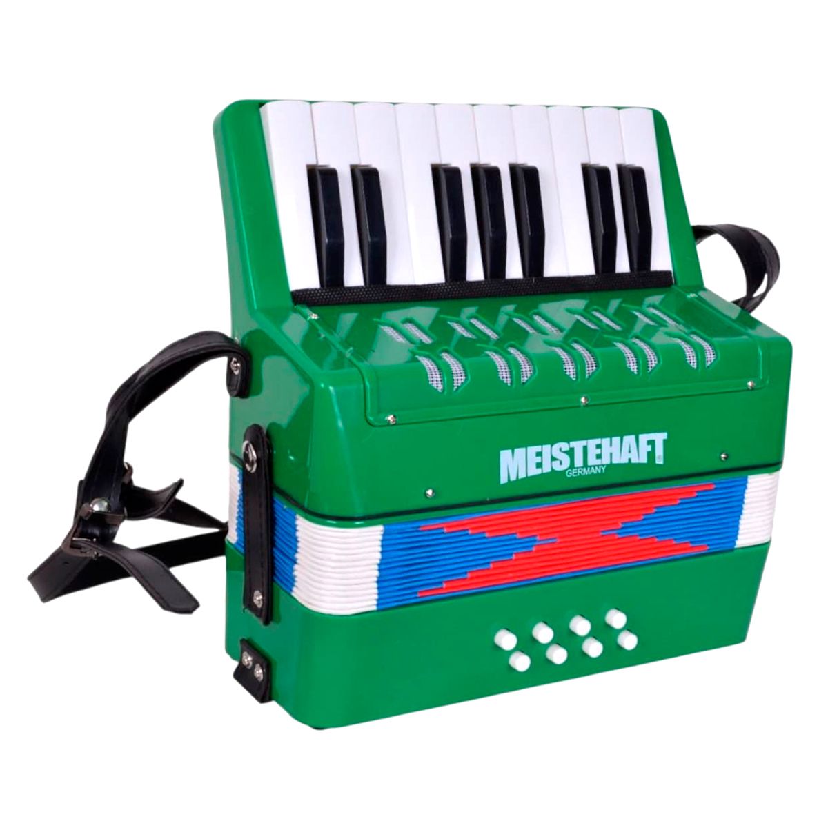 MEISTEHAFT - ACORDEON NIÑO 8 BAJOS VERDE MT-3020 MEISTEHAFT
