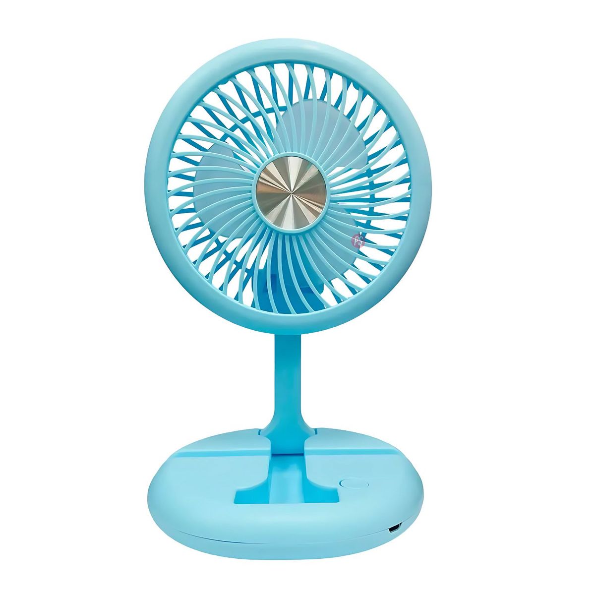 TECNOLAB - Mini Ventilador Plegable De Mano Recargable Azul - PS
