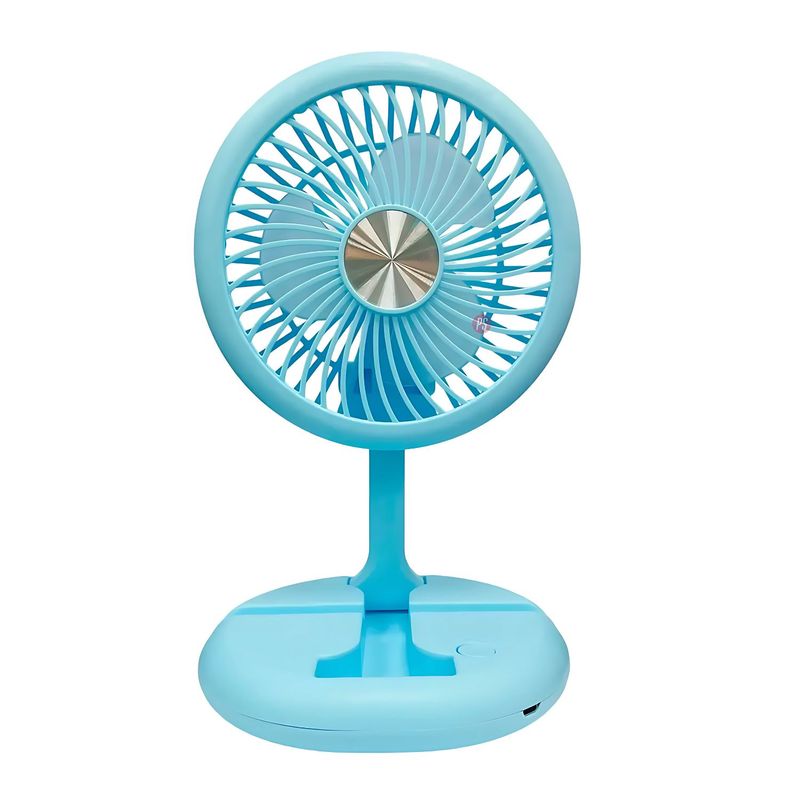TECNOLAB - Mini Ventilador Plegable De Mano Recargable Azul - PS