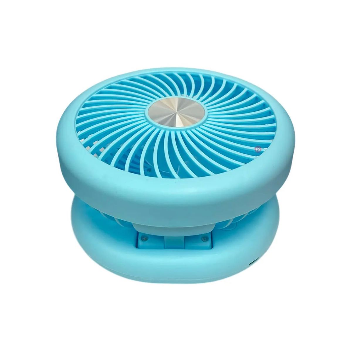 TECNOLAB - Mini Ventilador Plegable De Mano Recargable Azul - PS