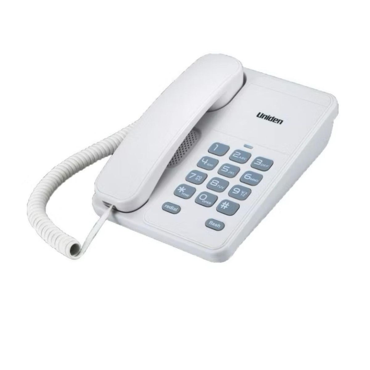 UNIDEN - Telefono Sobremesa Botones Grandes Blanco 7202 Uniden