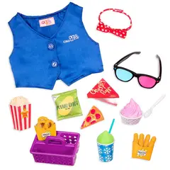 OUR GENERATION - Set accesorios snacks de película -