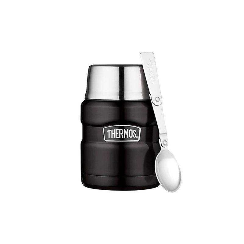 THERMOS - TERMO COMIDA 470ML KING ACERO INOXIDABLE NEGRO