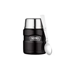 THERMOS - TERMO COMIDA 470ML KING ACERO INOXIDABLE NEGRO