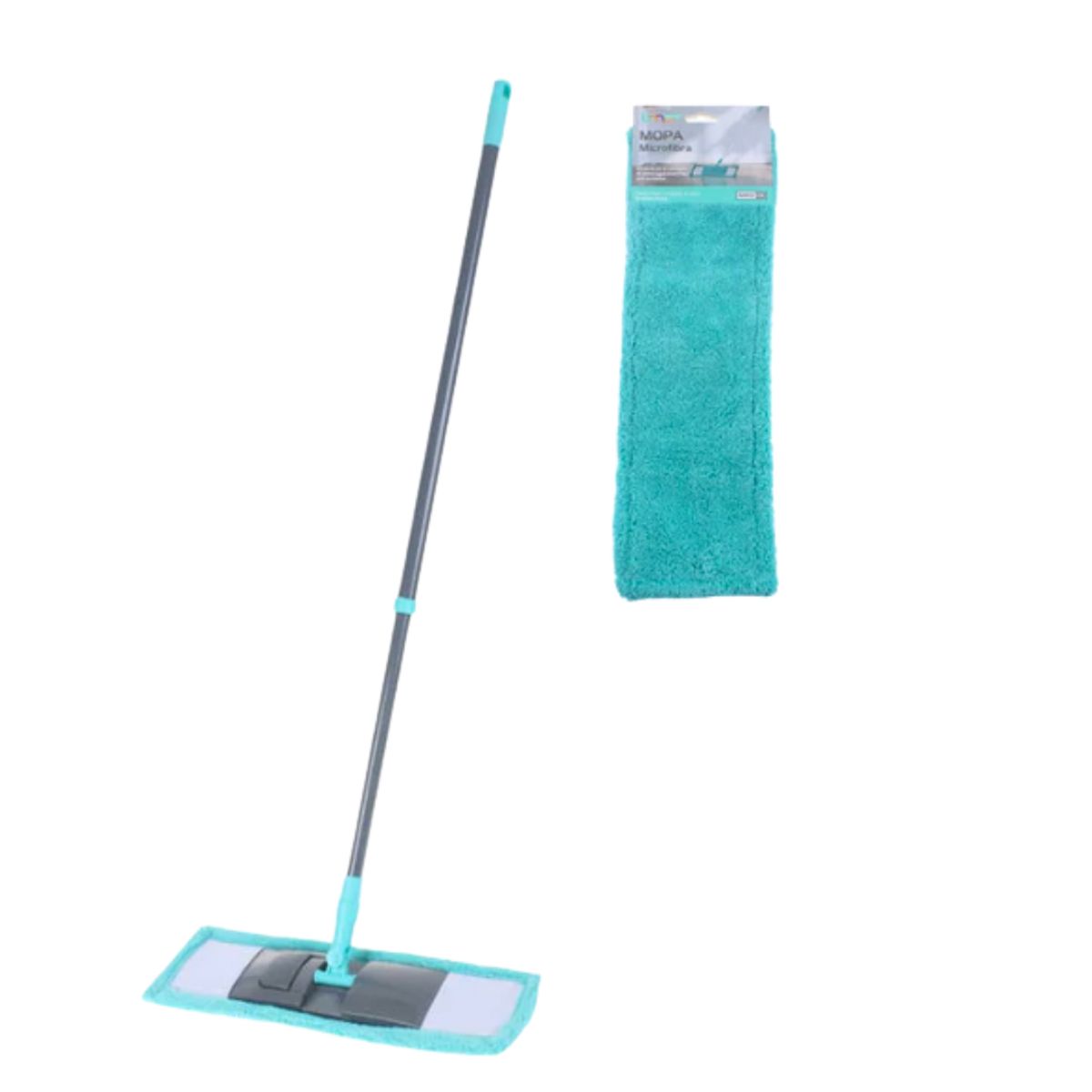 GENERICO - Trapero Microfibra Mango Extensible + 1 Repuesto