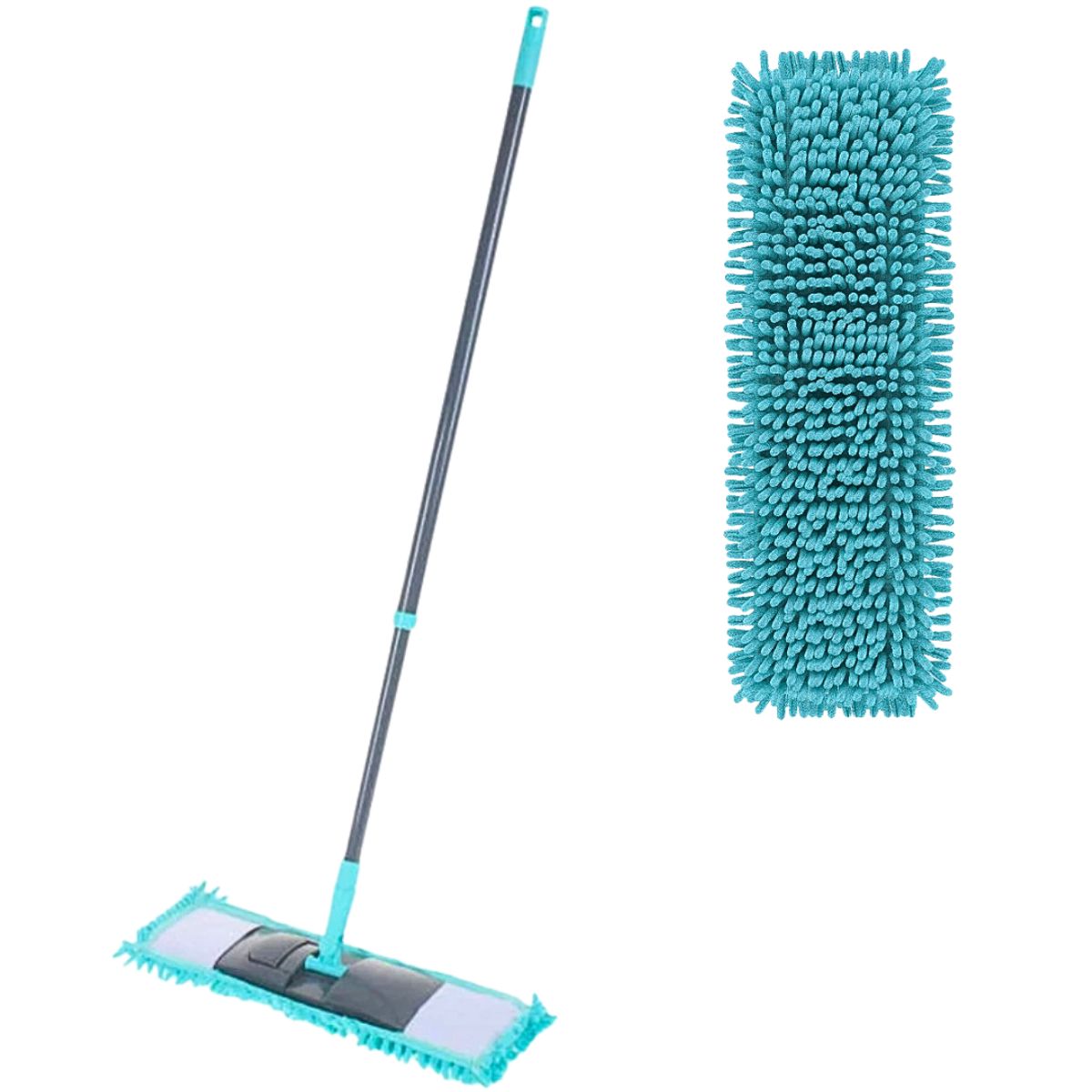 GENERICO - Trapero Microfibra Mango Extensible + 1 Repuesto