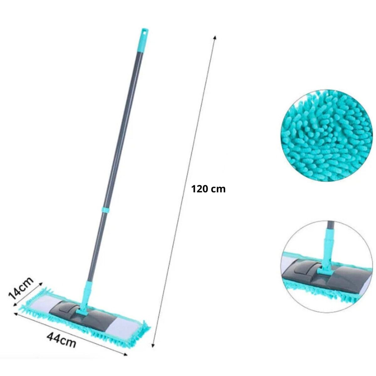 GENERICO - Trapero Microfibra Mango Extensible + 1 Repuesto
