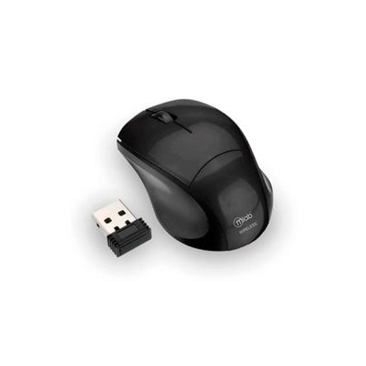 MLAB - Mouse Ergo Shape Ergonomic Inalámbrico Usb Mlab Negro - Negro