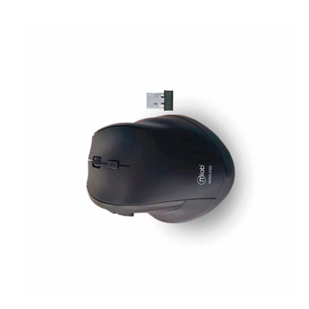 MLAB - Mouse Ergo Shape Ergonomic Inalámbrico Usb Mlab Negro - Negro