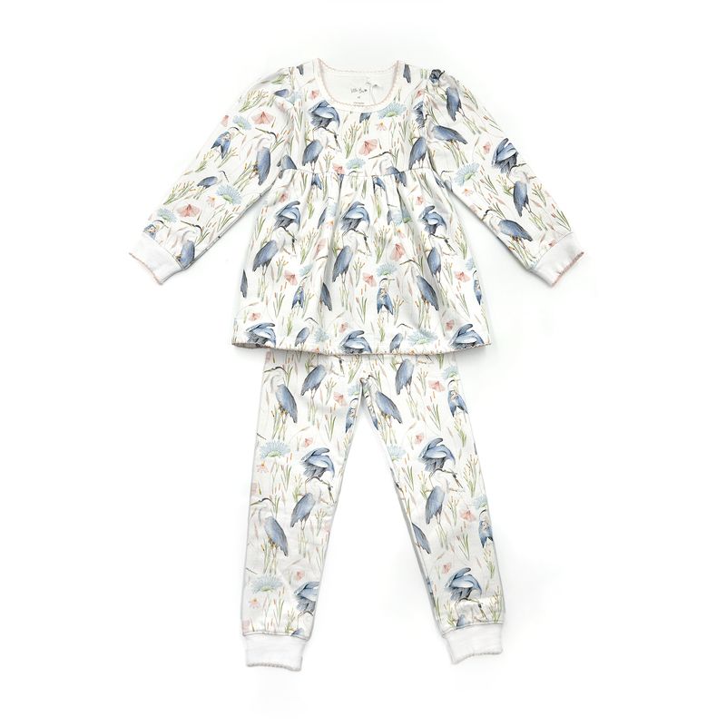 LITTLE BEE - Pijama Franela Blue Birds