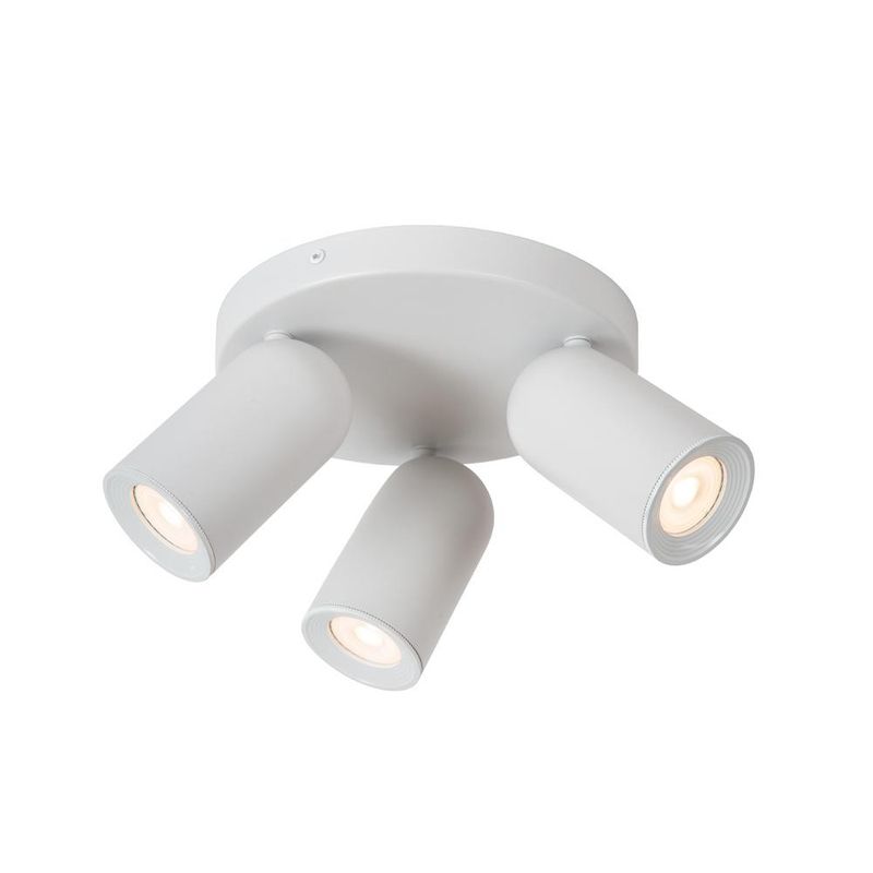 BOSCO - LAMPARA DE TECHO DIRECCIONAL PUNCH BLANCO Ø21cm 3XGU10