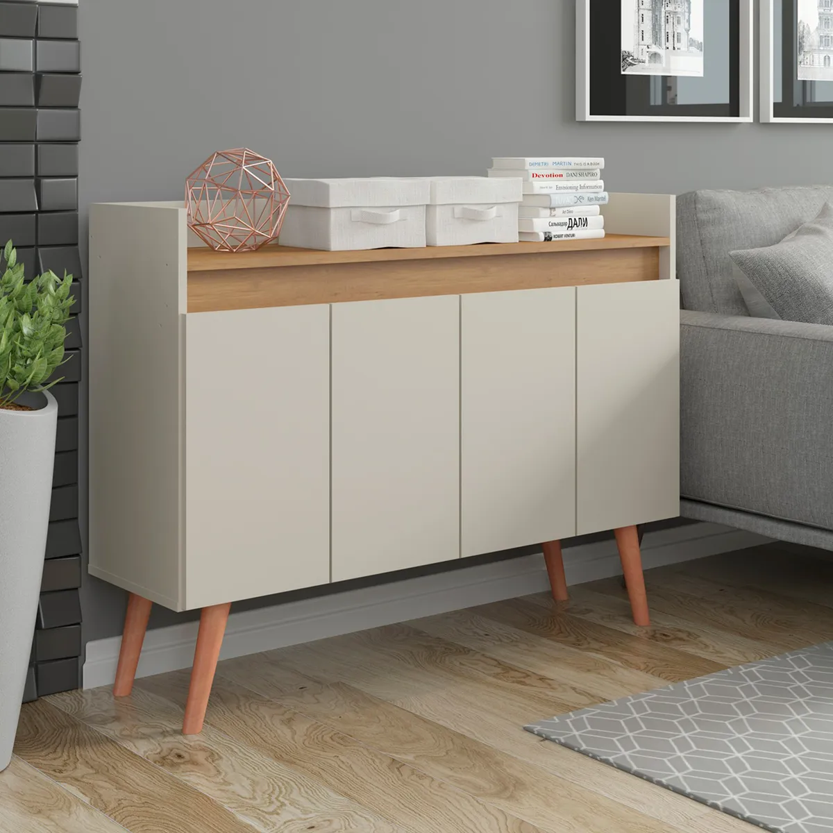 EXIT - Aparador Buffet 4 Puertas 108x84x32 cm - Verona