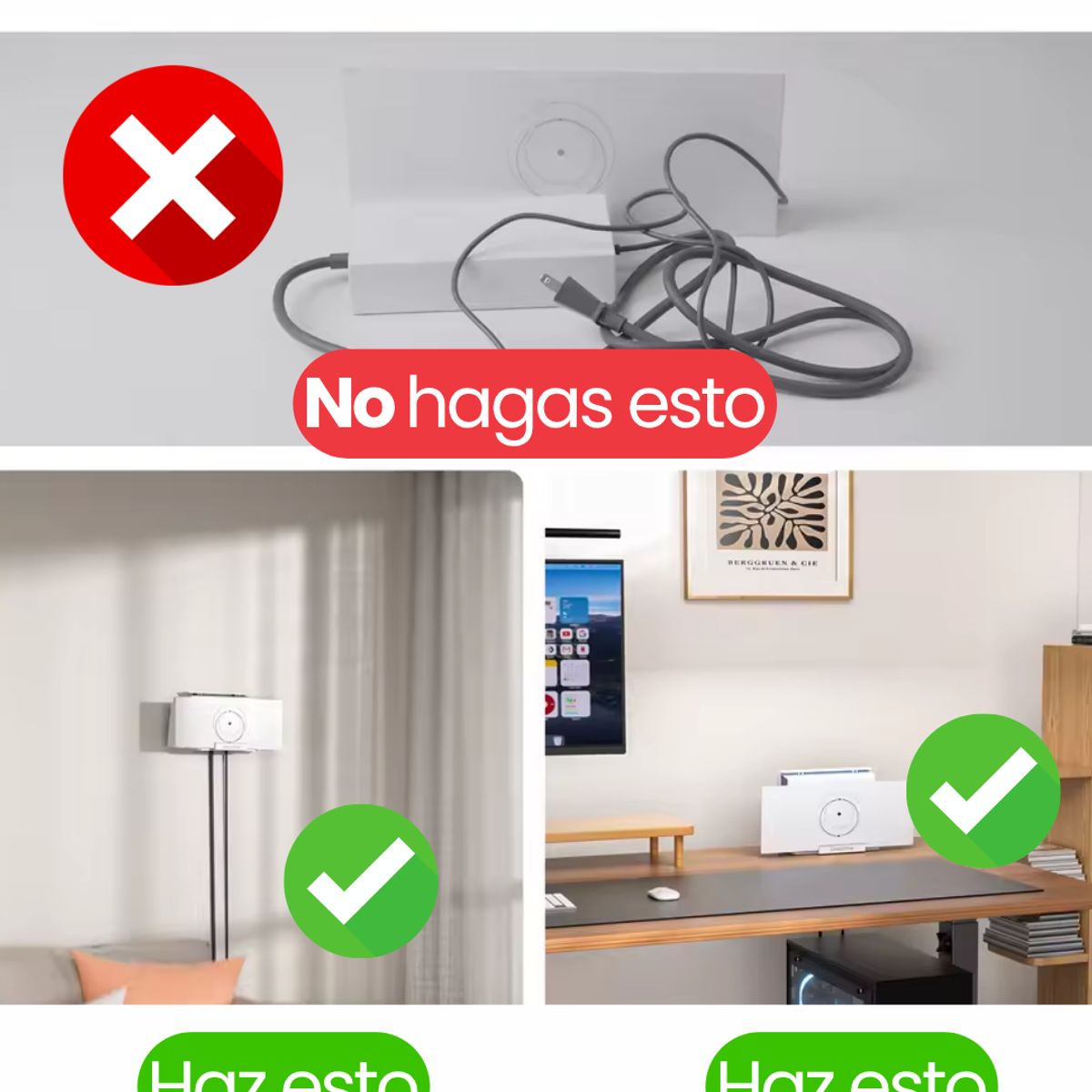 COMPUTECH - Soporte De Pared Para Router Starlink Mesh Router Gen3