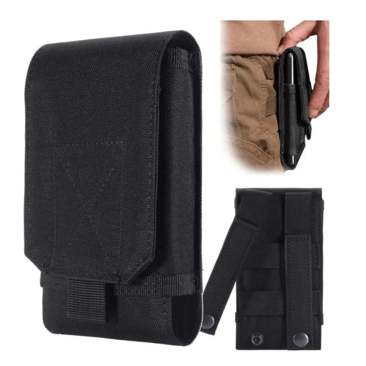EKOL TACTICA MILITAR - Porta Celular Tactico Pouch Porta Celular + Sistema Molle