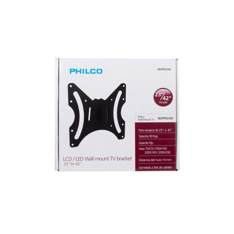 PHILCO - Soporte De TV LED LCD Smart Tv 23 A 42 Negro Fijo Philco