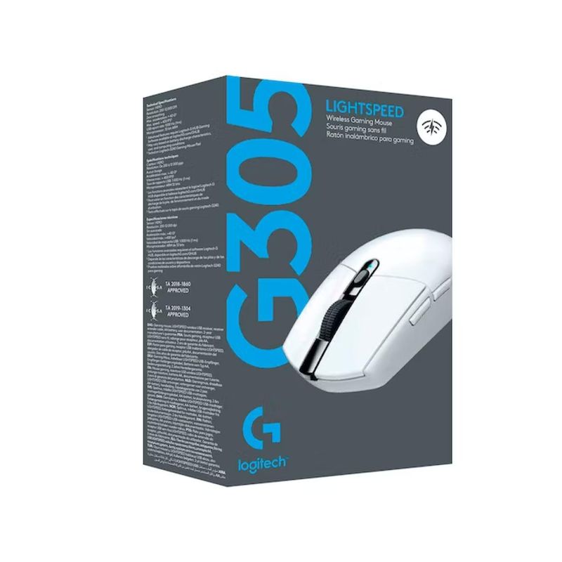 LOGITECH - Mouse Gamer Inalambrico USB 6B 12000DPI Blanco G305 Logitech