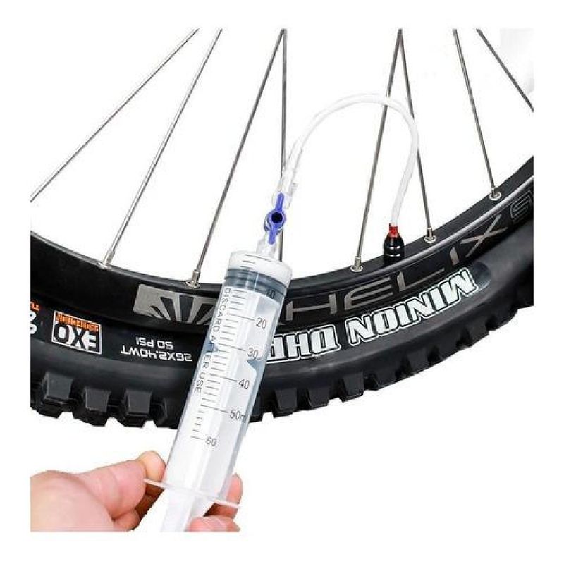 X SAUCE - Jeringa Inyectora De Líquido Sellante Tubeless Bicicleta