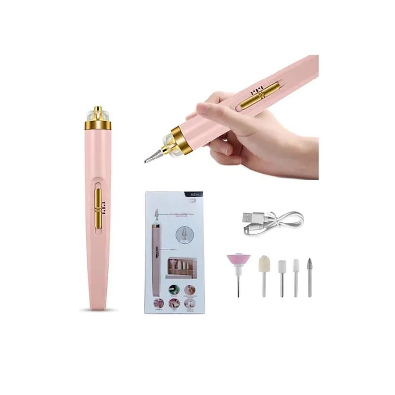 GENERICO - Torno Pulidor Esmeril Manicura Pedicura Inalámbrico Usb