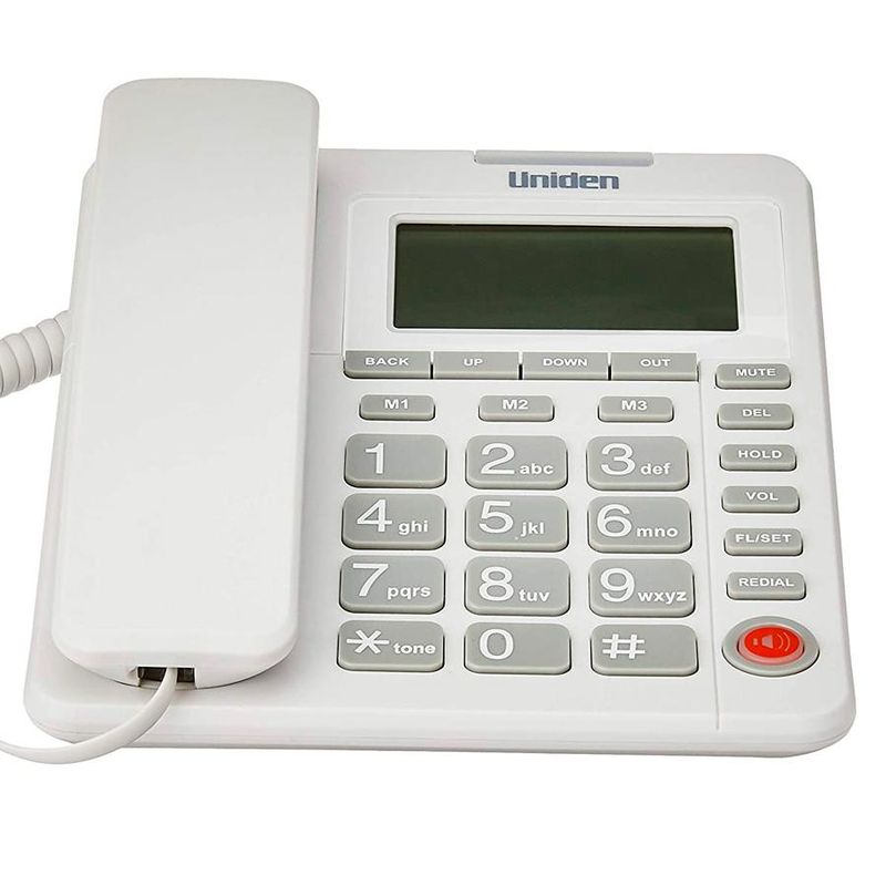 UNIDEN - Telefono Sobremesa Uniden As-7408 Manos Libres blanco