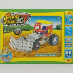 GENERICO - Tractor Armable 98 Piezas Metal Juguete
