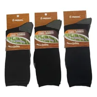 3 Pares de Calcetines De Vestir Hombre Diabético Cobre + Bambú