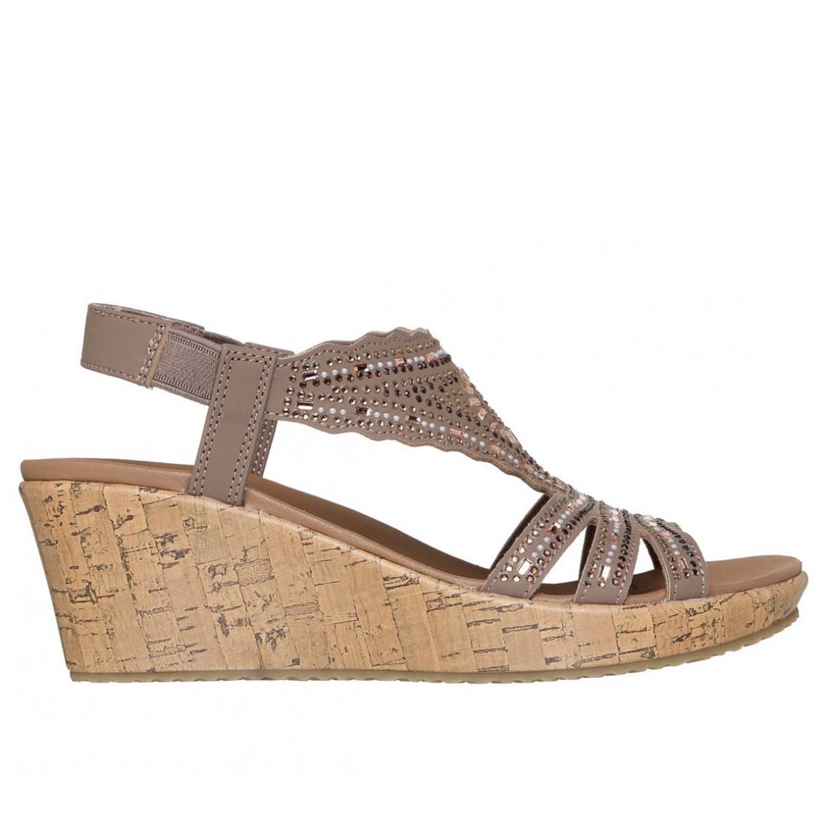 SKECHERS - Sandalias Mujer Beverlee Café Skechers