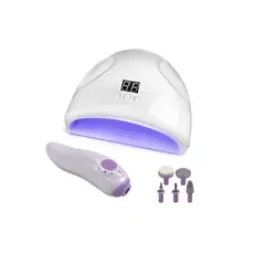 GENERICO - Kit Lámpara Uv Led Y Mini Torno Manicure Beauty 2 En 1