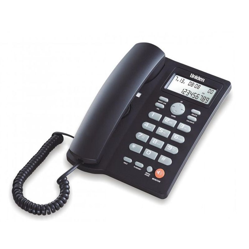 UNIDEN - Teléfono Sobremesa Uniden AS-7413 Manos Libres - Negro