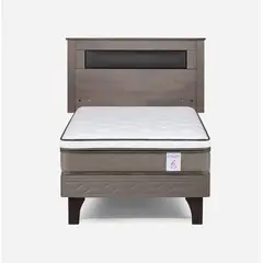 ROSEN - Cama 1.5 Plazas Europea New Style 6 con Respaldo