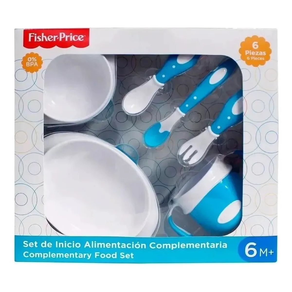 FISHER PRICE - SET DE ALIMENTACION COMPLEMENTARIA FISHER PRICE COLOR AZUL