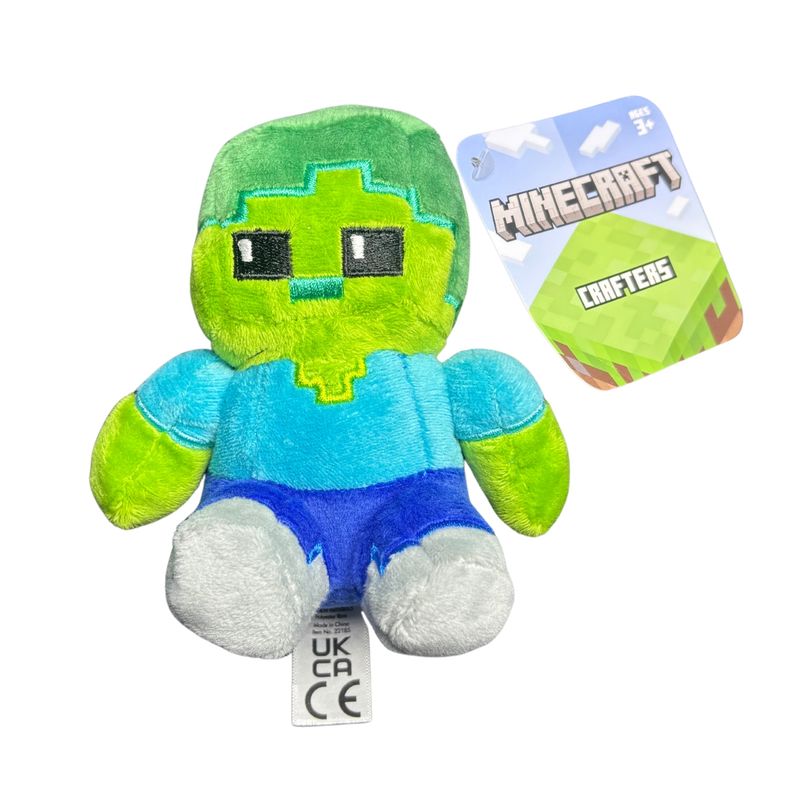 JAZWARES - Zombie - Minecraft Peluche Mini Plush 12 cm