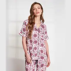 LOUNGE - Pijama Dreamy Mujer Flores y Hojas